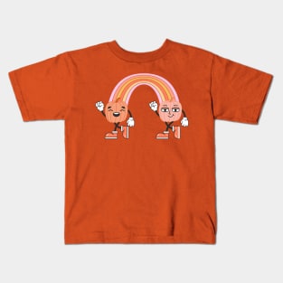 Rainbow Pumpkin Power Kids T-Shirt